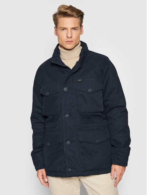 Lee Lee Giubbotto invernale Winter Field L88EOPHY 112141016 Blu scuro Regular Fit