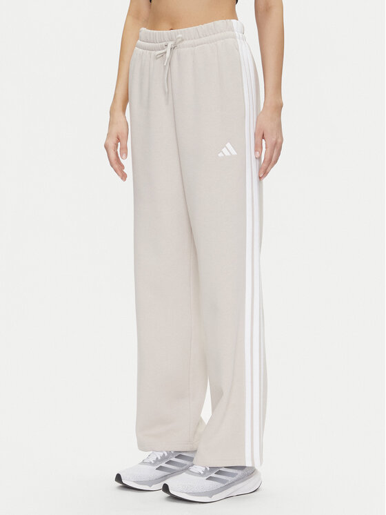 adidas adidas Teplákové kalhoty Essentials 3-Stripes JW9215 Béžová Regular Fit
