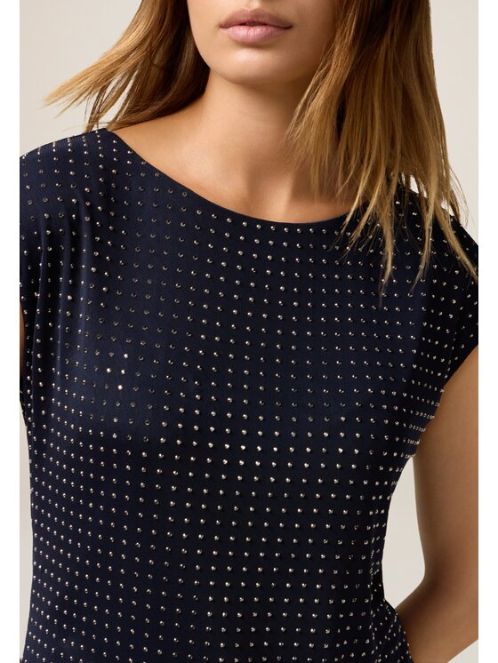 Oltre Oltre T-shirt G405J004199N034 Blu Slim Fit