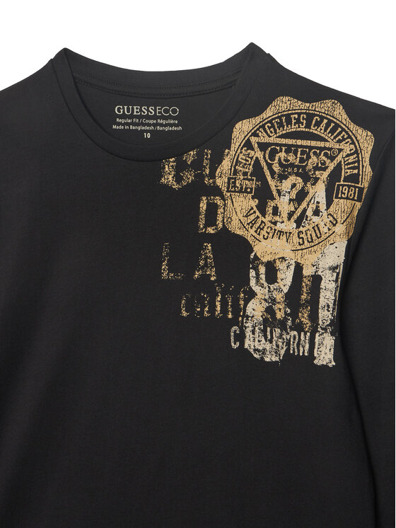 Guess Guess Blúzka L6YI04 4K3709 Čierna Regular Fit