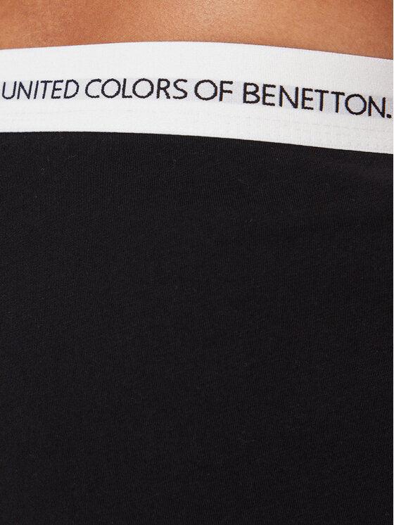 United Colors Of Benetton United Colors Of Benetton Pidžama hlače 30964F00V Crna Regular Fit