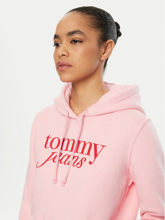 Tommy Jeans Tommy Jeans Pulóver DW0DW20170 Rózsaszín Regular Fit