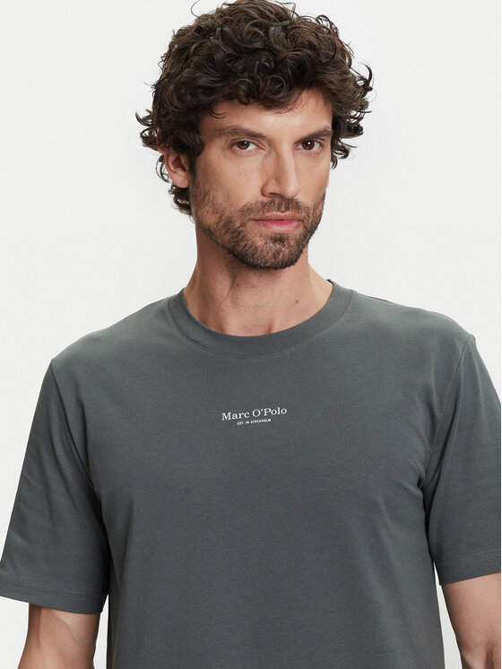 Marc O'Polo Marc O'Polo T-Shirt B21 2012 51382 Szary ciemny Regular Fit