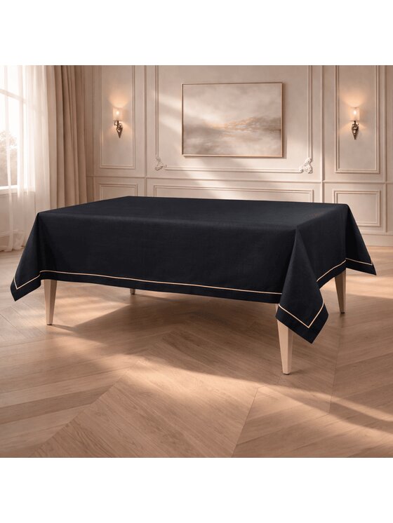 Roseberry Home Roseberry Home Obrus Royal Black Goldenline Czarny