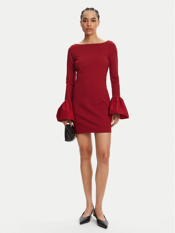 STAUD STAUD Koktélruha Hawthorne R24R2225PF Piros Slim Fit