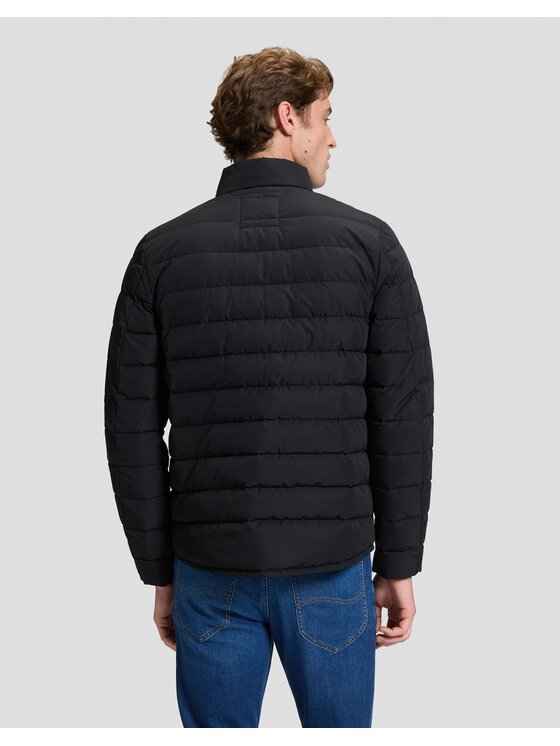 Lee Lee Kurtka puchowa STAND COLLAR PUFFER Czarny Regular Fit