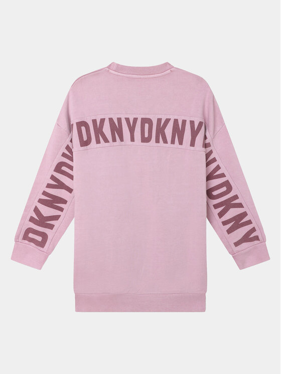 DKNY DKNY Kötött ruha D32887 S Rózsaszín Regular Fit
