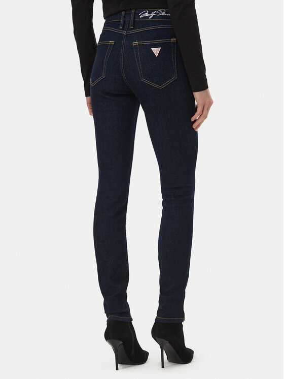 Guess Guess Jeansy W6BAJS D2305 Granatowy Skinny Fit