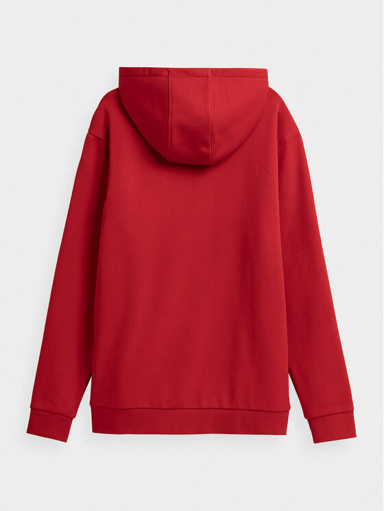 4F 4F Felpa 4FAW23TSWSM694 Rosso Regular Fit