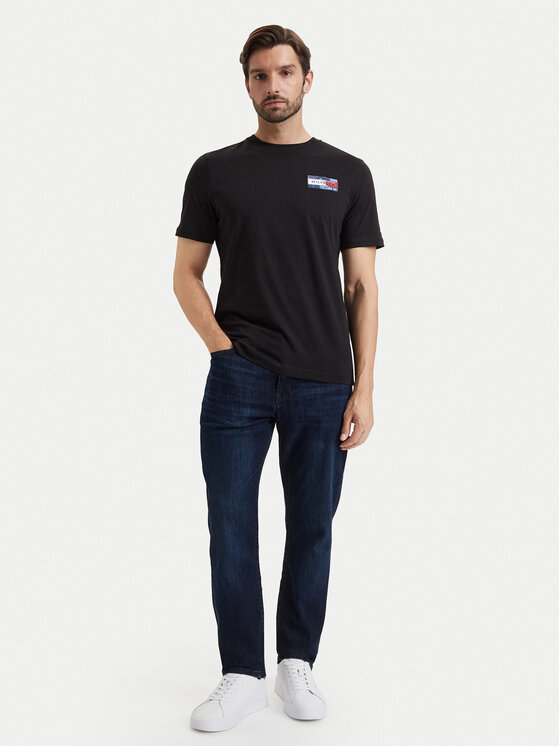 Tommy Hilfiger Tommy Hilfiger T-Shirt MW0MW44876 Czarny Regular Fit