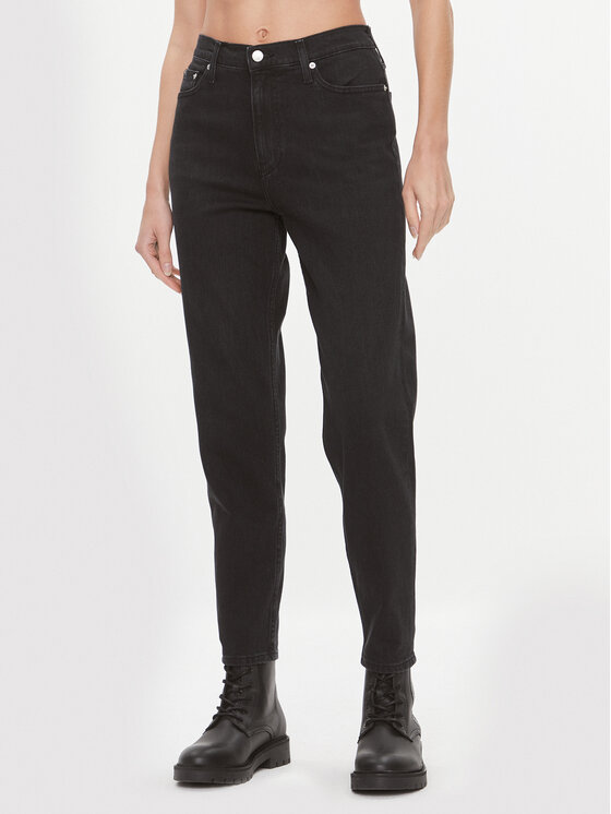 Calvin Klein Jeans Jeans J20J221659 Nero Mom Fit, taglia : 24