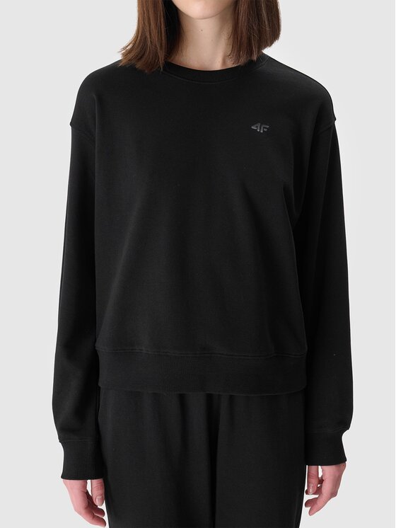 4F 4F Μπλούζα 4FWMM00TSWSF1765-20S Μαύρο Regular Fit