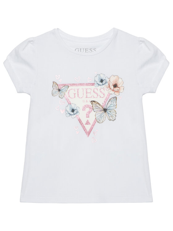 Guess Guess Komplektas: marškinėliai ir sijonas K6RG07 K6YW0 Balta Regular Fit