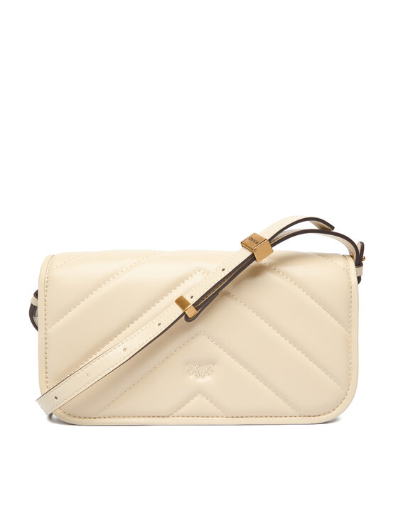 PINKO PINKO Geantă Love Box Baguette Al 25-26 PLTT 105083 A2W2 Écru