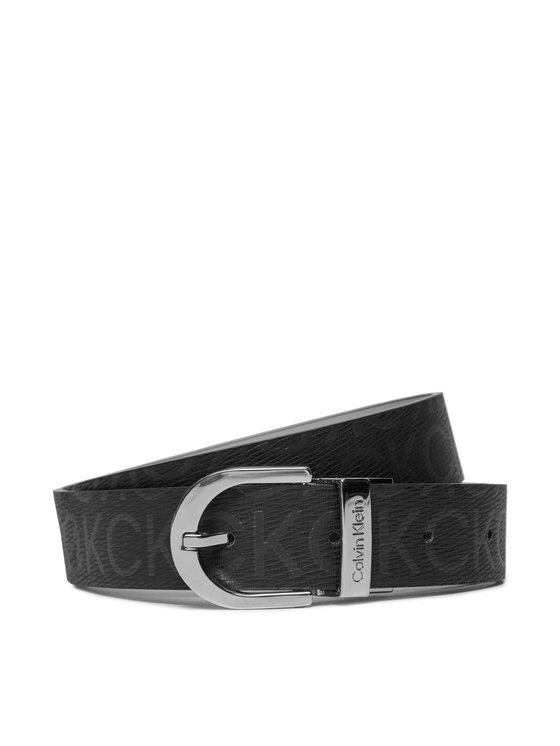 Curea de Damă Calvin Klein Ck Reversible Belt 3.0 Epi Mono K60K609981 Negru