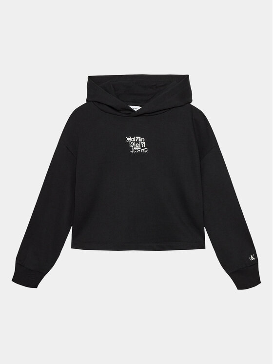 Calvin Klein Jeans Calvin Klein Jeans Sweatshirt Metallic IG0IG02304 Schwarz Regular Fit