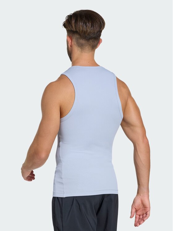 adidas adidas Tank top POWER ESSENTIALS WORKOUT Szary Fitted Fit