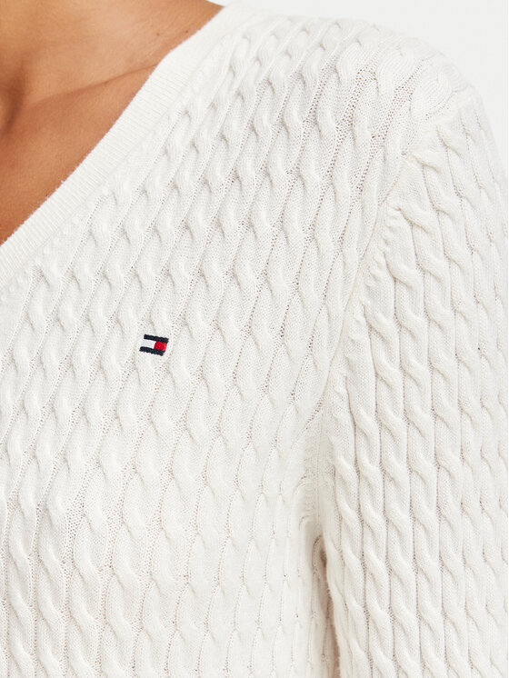 Tommy Hilfiger Tommy Hilfiger Maglione WW0WW44987 Crema Regular Fit