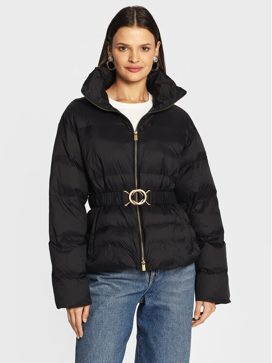 PINKO PINKO Зимова куртка Iva 1G18E5 Y834 Чорний Regular Fit