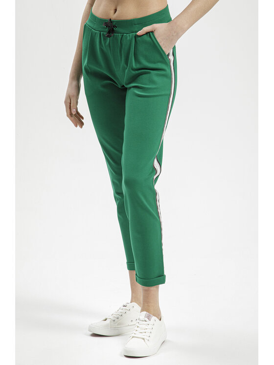Spodnie dresowe Cross Jeans, Rozmiar S, Zielone, 80127-027