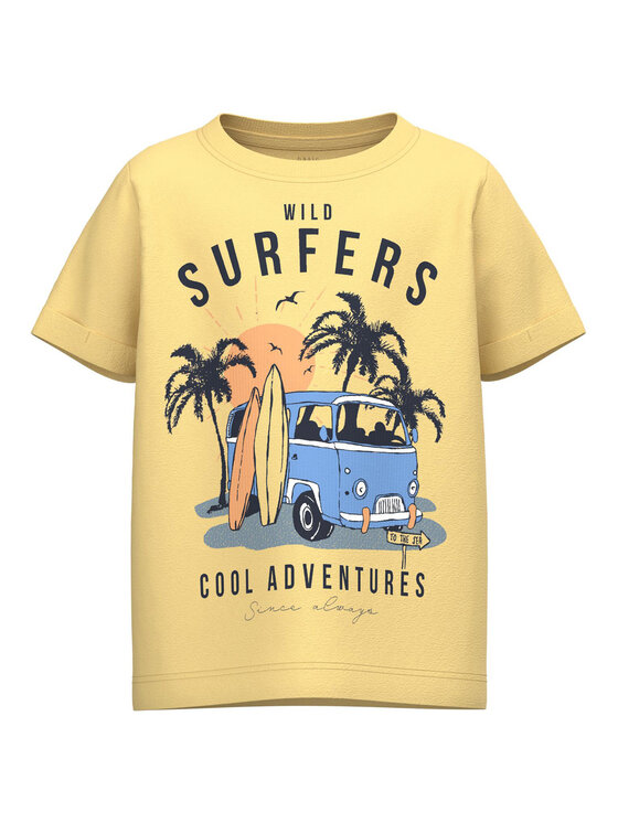 NAME IT Tricou 13216933 Galben Regular Fit