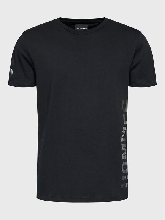 Les Hommes Les Hommes T-Shirt LF2243000700 Czarny Regular Fit