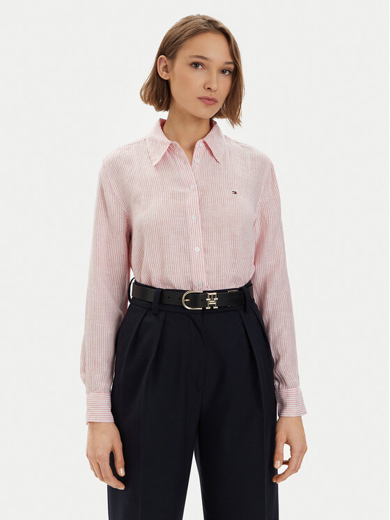 Női Ing Tommy Hilfiger, Méret: 40, Rózsaszín, WW0WW42036