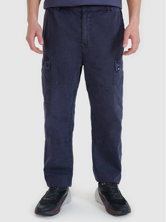 4F 4F Pantaloni di tessuto 4FRSS25TTROM1459-22S Nero Regular Fit