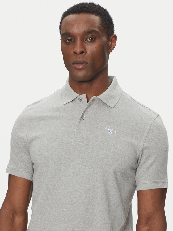 Barbour Barbour Polo majica Original Sports MML0358GY52 Siva Tailored Fit