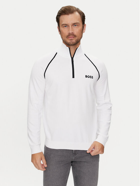 BOSS Boss Pulover Hydro-X 50519377 Bela Regular Fit