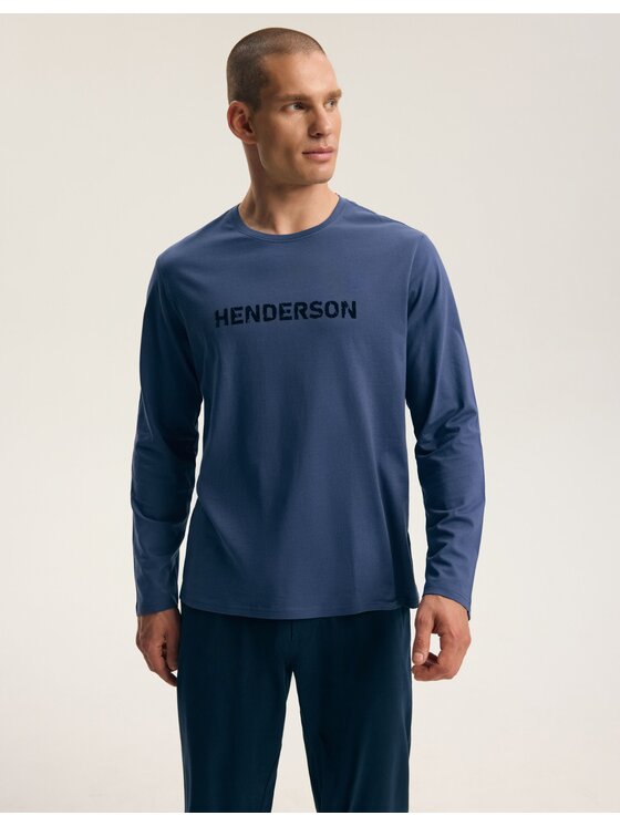 Henderson Henderson Pyžamo 45491 Tmavomodrá Regular Fit