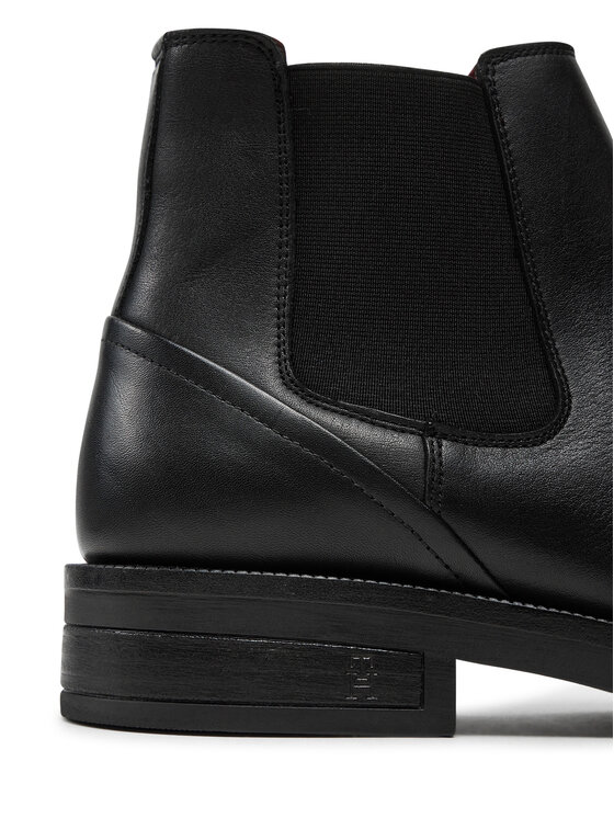 Tommy Hilfiger Tommy Hilfiger Боти тип челси Premium Hilfiger Tl Lth Chelsea FM0FM05185 Черен