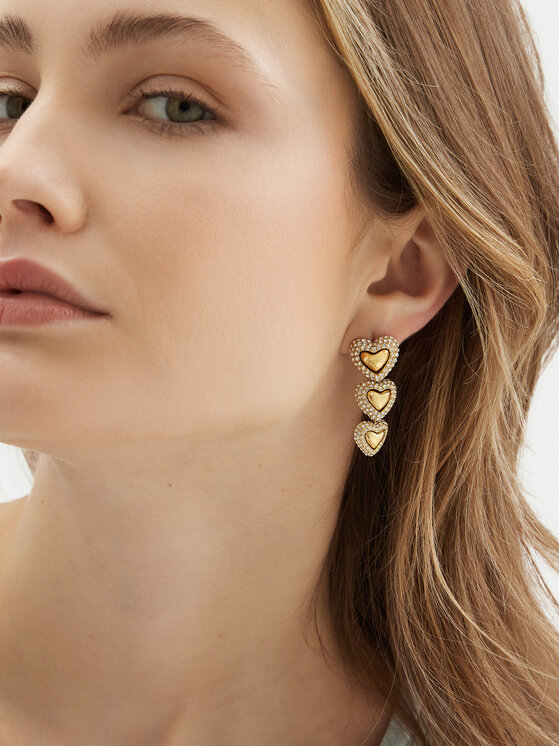 Guess Guess Kolczyki JUBE05 013JW Złoty