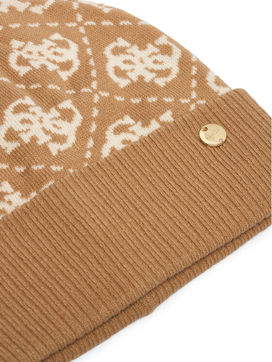 Guess Guess Komplekti kuuluvad sall ja müts GFBOX WP6401 Beež