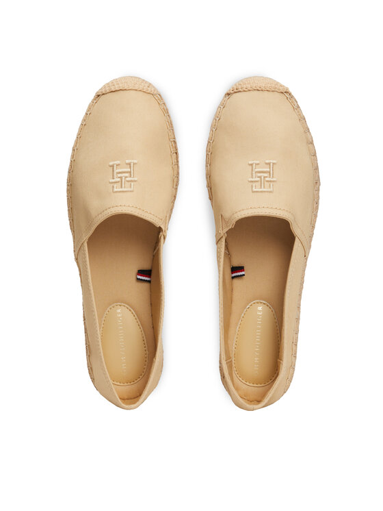 Tommy Hilfiger Tommy Hilfiger Εσπαντρίγιες Embroidered Flat Espadrille FW0FW07721 Μπεζ