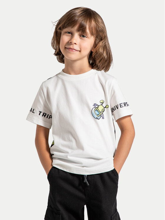 Coccodrillo T-Shirt ZC4143202WBK Biały Regular Fit