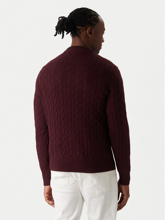 Tommy Hilfiger Tommy Hilfiger Pullover MW0MW33132 Dunkelrot Regular Fit