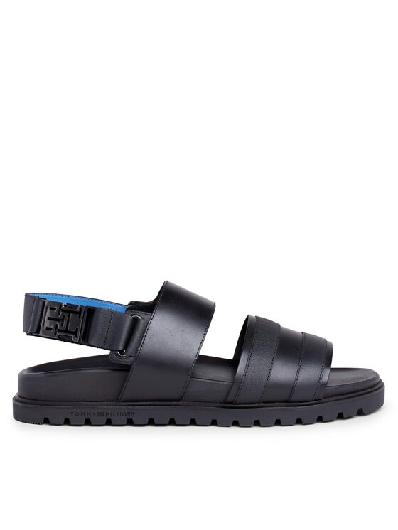 Tommy Hilfiger Tommy Hilfiger Sandále Elevated Th Buckle Lth Sandal FM0FM05007 Čierna