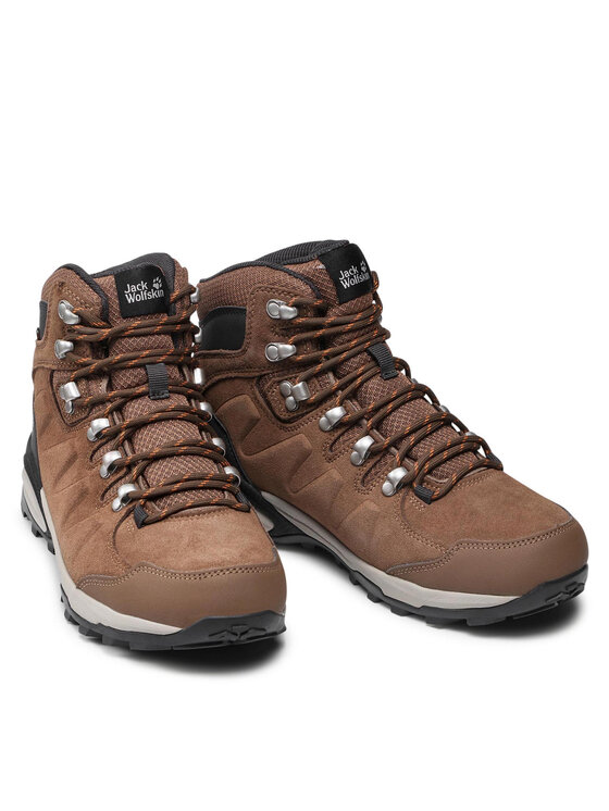 Jack Wolfskin Jack Wolfskin Trekingová obuv Refugio Texapore Mid W 4050871 Hnedá
