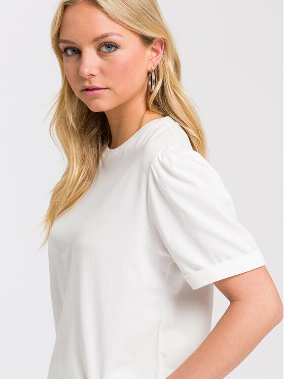 Cross Jeans Cross Jeans T-Shirt 55914-028 Beżowy Regular Fit