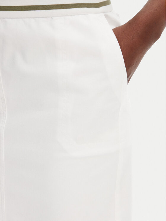 Olsen Olsen Puzdrová sukňa 16001367 Biela Slim Fit