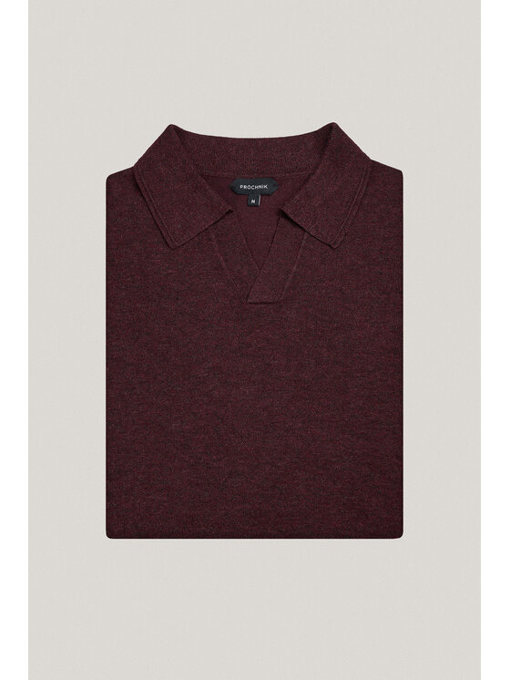 Próchnik Próchnik Polo PM6 PO073125000044 Bordowy Regular Fit