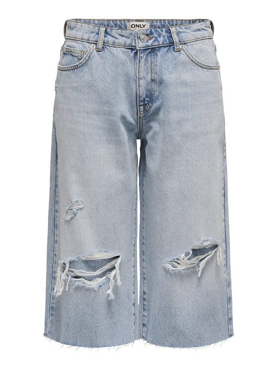 ONLY ONLY Szorty jeansowe Cobain 15349183 Niebieski Loose Fit