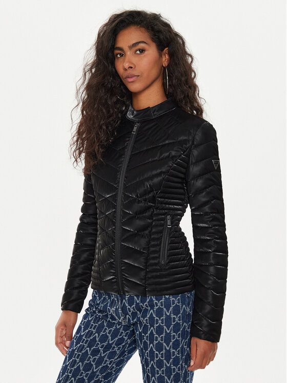 Guess Guess Μπουφάν μεταβατικό W4YL06 KCBV0 Μαύρο Regular Fit