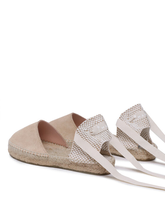 Manebi Manebi Espadryle Suede Flat Valenciana Espadrilles K 1.1 P0 Beżowy