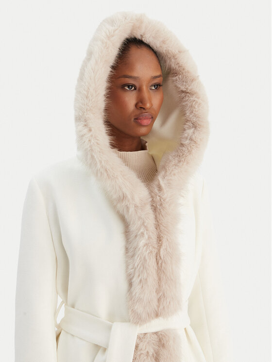 Rinascimento Rinascimento Wintermantel CFC0126714003 Écru Regular Fit