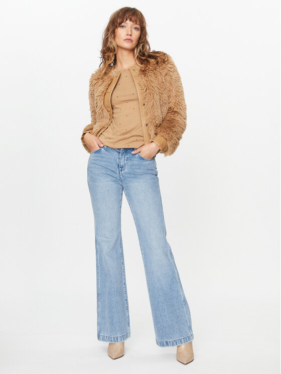 TWINSET TWINSET Sweter 232TT3170 Beżowy Regular Fit