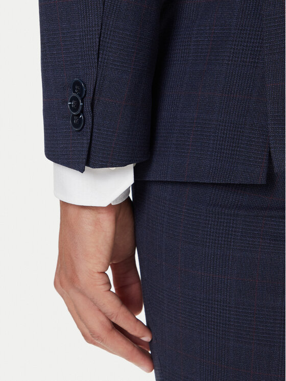 HUGO HUGO Uzvalks Arti/Hesten242V1X 50547314 Tumši zils Extra Slim Fit