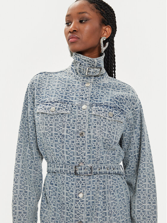 Gestuz Gestuz Džínové šaty Nila 10908695 Modrá Relaxed Fit