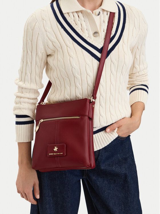 Beverly Hills Polo Club Beverly Hills Polo Club Ročna torba CEO-BHPC-C-012-10 Bordo rdeča